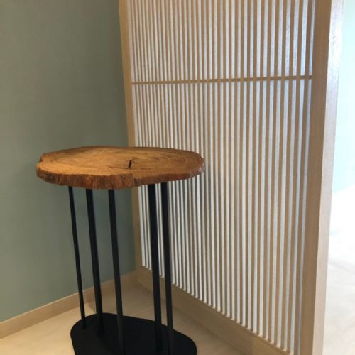 台灣櫸木+訂製桌腳